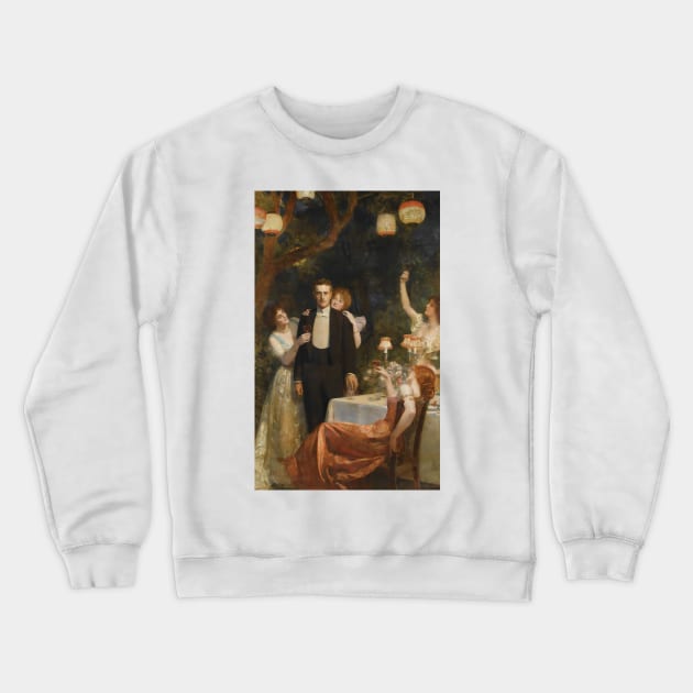 The Garden Of Armida by John Collier Crewneck Sweatshirt by Classic Art Stall